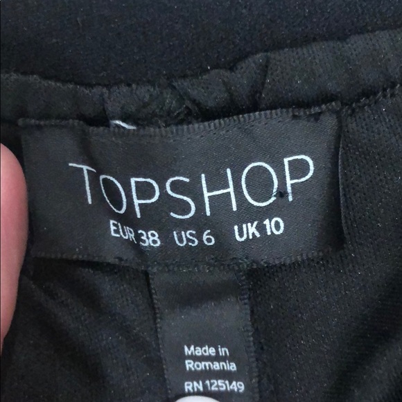 TOPSHOP Football Mesh Midi Skirt Black 6 - Picture 7 of 8